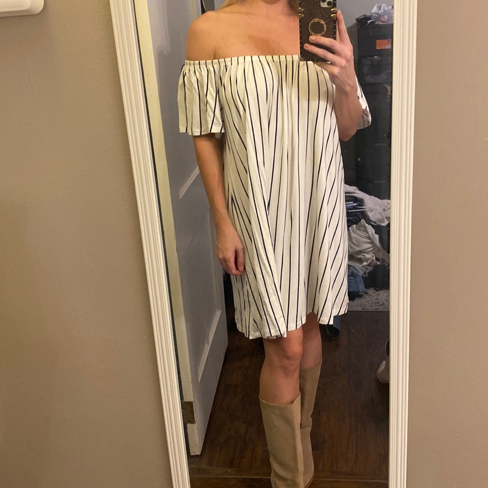 Asos off the shoulder dress